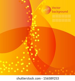 Abstract yellow background circles patches of light