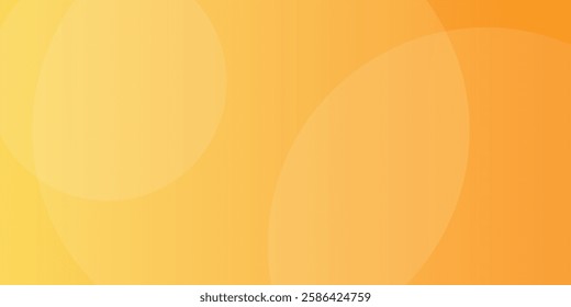 abstract yellow background with circular shapes and halftone composition. vector illustration