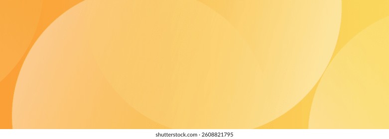 abstract yellow background with circular shapes and halftone composition. vector illustration
