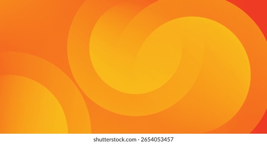 Fondo amarillo abstracto con Formas circulares y composición de semitono EPS 10