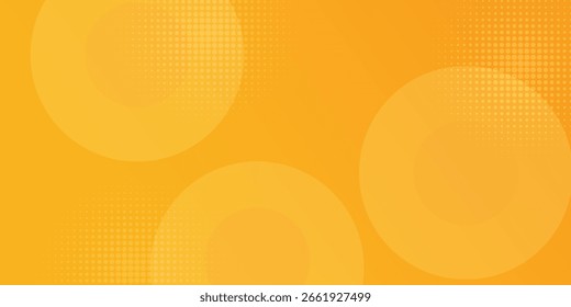 Fondo amarillo abstracto con Formas circulares y composición semitonica.