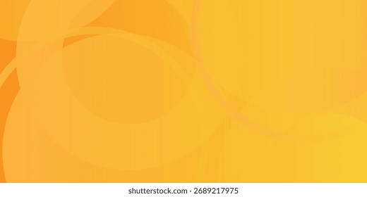 abstract yellow background with circular shapes and halftone composition. vector illustration