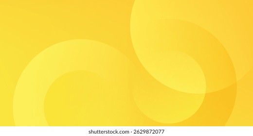 abstract yellow background with circular swirl patterns and soft gradients. Vector EPS 10