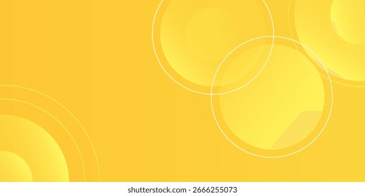 Fondo amarillo abstracto con patrones circulares de remolino y Gradientes suaves. Fondo de pantalla simple 