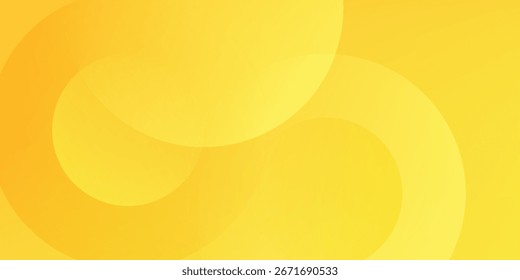 Fondo amarillo abstracto con patrones circulares de remolino y Gradientes suaves. EPS 10