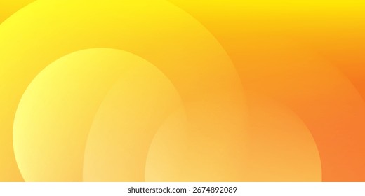 plano de fundo amarelo abstrato com padrões de espiral circular e gradientes suaves. Design moderno criativo na moda