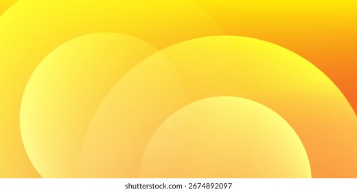 abstract yellow background with circular swirl patterns and soft gradients. Modern trendy design in vector illustration