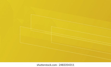 Abstract yellow background with copyspace. vector.