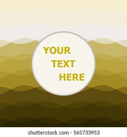 Abstract yellow background with curve lines, stock vector