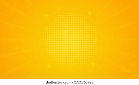 Abstract yellow background with curved lines suitable for web design, social media graphics, poster design, and vibrant backgrounds