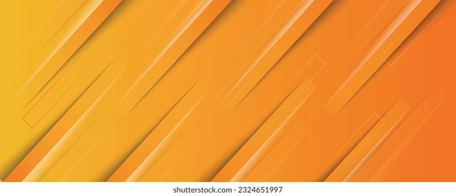Abstract yellow background with diagonal paper cut lines. elegant background