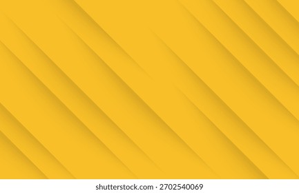 Fundo amarelo abstrato com linhas de corte de papel diagonais