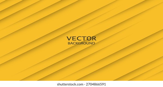 Fundo amarelo abstrato com linhas de corte de papel diagonais