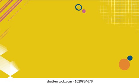 Abstract yellow background with dynamic effect. Vector illustration for design.