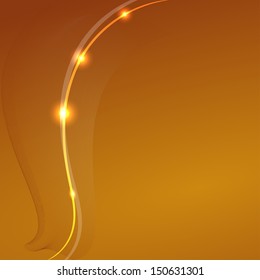 Abstract yellow background with a a fancy element