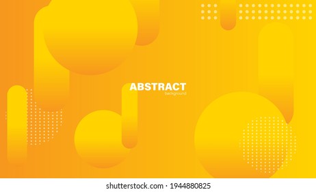 Abstract yellow background with fluid shapes modern concept.minimal poster. background for banner, web, cover, billboard, brochure, social media, landing page.