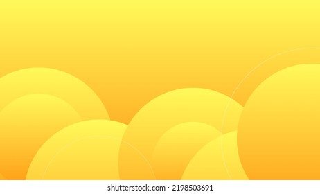Abstrakter gelber Hintergrund mit fließenden Formen modernes Konzept.minimales Poster. Hintergrund für Banner, Web, Cover, Plakatwand, Broschüre, Social Media, Landing Page.