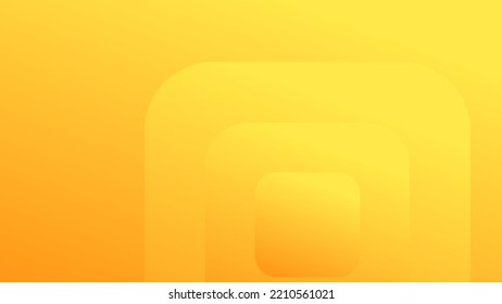 Abstrakter gelber Hintergrund mit fließenden Formen modernes Konzept.minimales Poster. Hintergrund für Banner, Web, Cover, Plakatwand, Broschüre, Social Media, Landing Page.