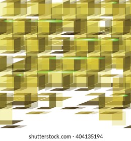Abstract Yellow Background. Geometric Illustration.