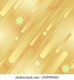 Abstract yellow background with geometric shapes. Seamless background.