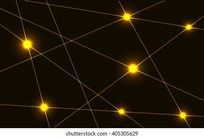 Abstract yellow background, background yellow glow, Vector