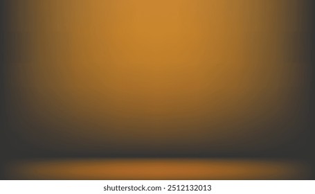 Abstract yellow background gradient vector , abstract gradient studio and wall texture vector and illustration