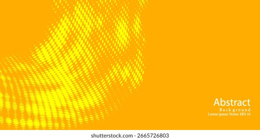Fondo amarillo abstracto con medio tono salpicado. EPS 10