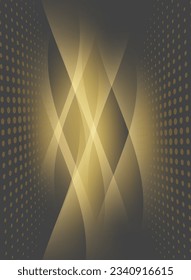 Abstract yellow background with halftone effect.