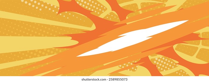 Abstract yellow background with halftone effect. 