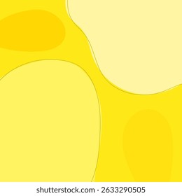 ABSTRACT YELLOW BACKGROUND HAND DRAWN ORGANIC SHAPES. PASTEL COLOR FLAT DESIGN VECTOR TEMPLATE FOR WALLPAPER, COVER DESIGN