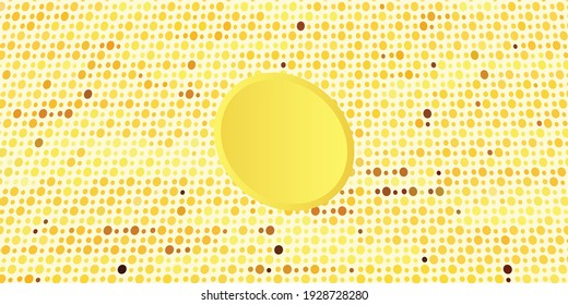 Abstract yellow background made of small circles.vectors of yellow patterns.
