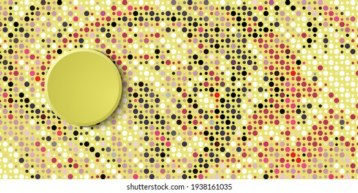 Abstract yellow background made of small circles.vectors of yellow patterns.easy to use and customize. vector illustration