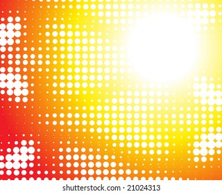 abstract yellow background made from white dots