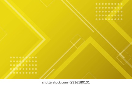 abstract yellow background  with modern corporate technology concept presentation or banner design , web, page, card, background. Vector illustration with line stripes texture elements.