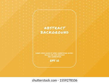 Abstract yellow background modern halftone design color bright banner minimal style with space for text. vector illustration