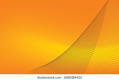 Abstract yellow background modern technology geometrically.