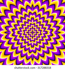 Abstract yellow background (motion illusion)