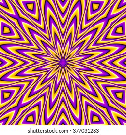Abstract yellow background (motion illusion). Seamless pattern.