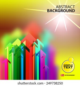 Abstract yellow background on business theme with space for text