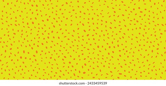 Abstract yellow background with orange dotted shapes