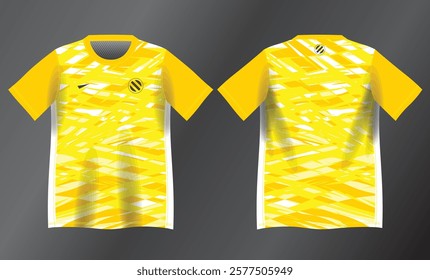 abstract yellow background pattern for sport jersey design mockup