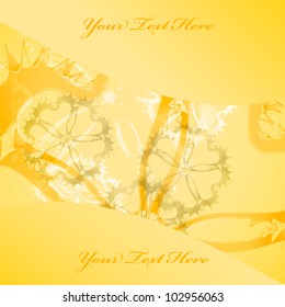 abstract yellow background with place for text