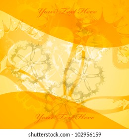 abstract yellow background with place for text