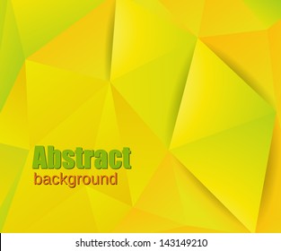 abstract yellow background polygon