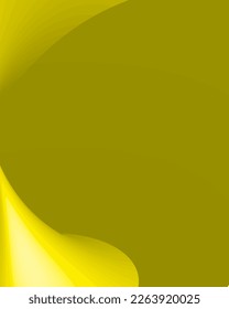 Abstract yellow background with smooth lines. Vector illustration for your design.