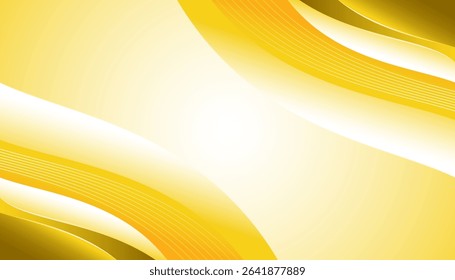 abstract yellow background with smooth wavy lines