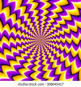 Abstract yellow background (spin illusion)