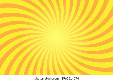 Abstract yellow background with sun ray. Summer vector illustration for design