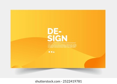 Projeto de modelos de fundo amarelo abstrato