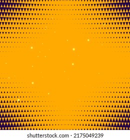 fondo amarillo abstracto con efecto de semitono triangular